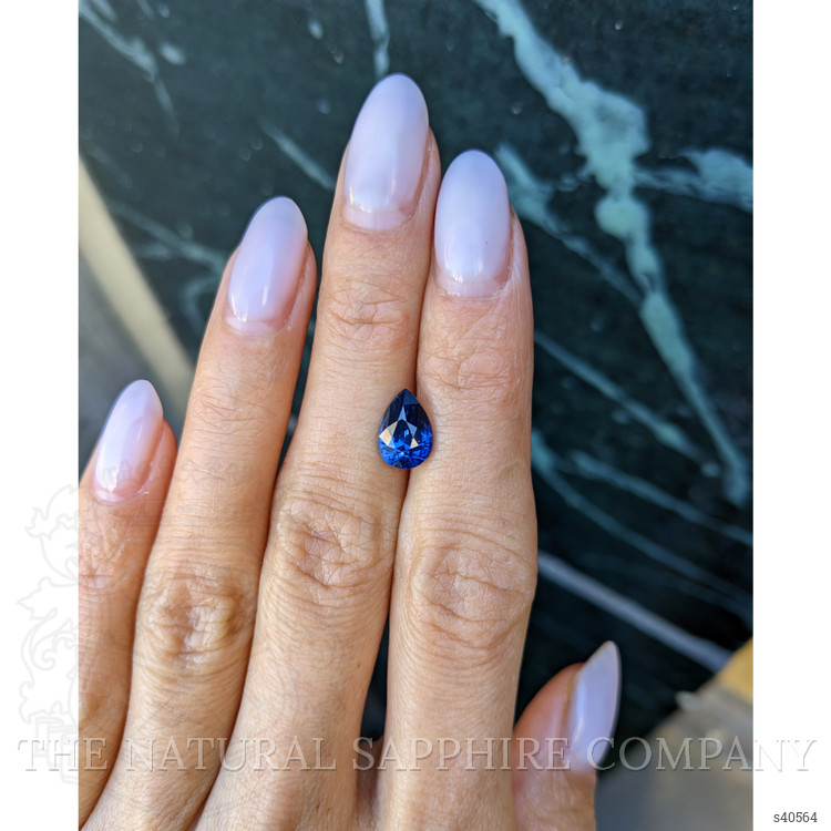 2.46 Ct. Blue Sapphire from Ceylon (Sri Lanka)
