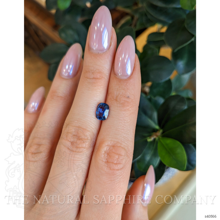 2.06 Ct. Blue Sapphire from Ceylon (Sri Lanka)
