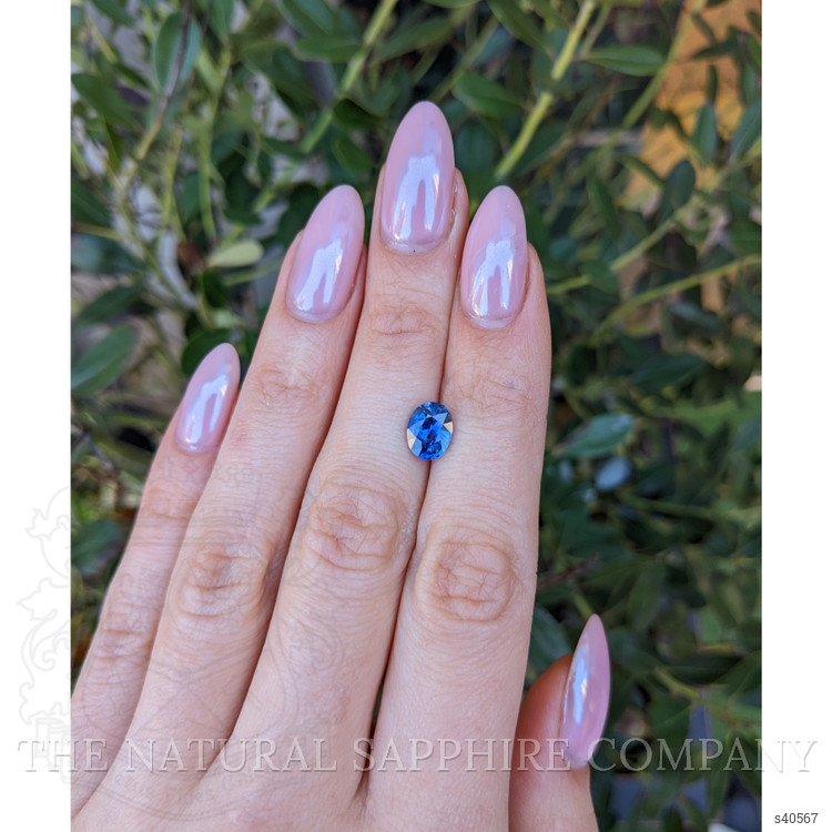 2.09 Ct. Blue Sapphire from Ceylon (Sri Lanka)