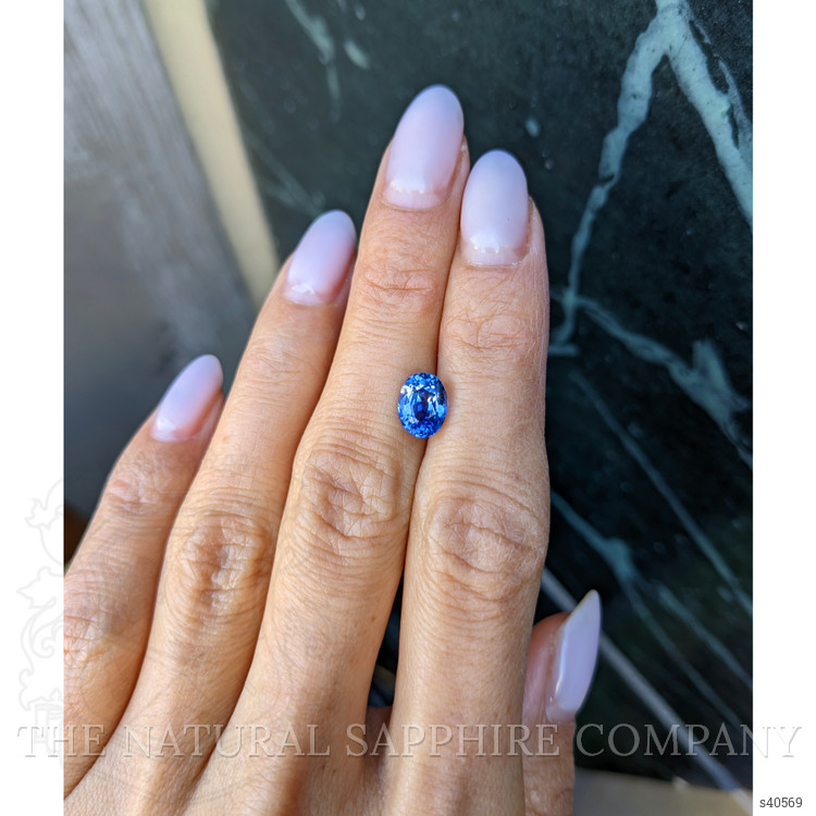 2.30 Ct. Blue Sapphire from Ceylon (Sri Lanka)