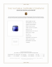 0.86 Ct. Sapphire from Ceylon (Sri Lanka) Scan Report