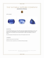2.23 Ct. Blue Sapphire from Ceylon (Sri Lanka) Appraisal