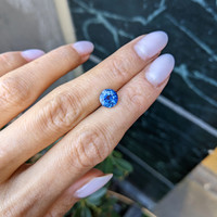 2.10 Ct. Blue Sapphire from Ceylon (Sri Lanka) Life Style