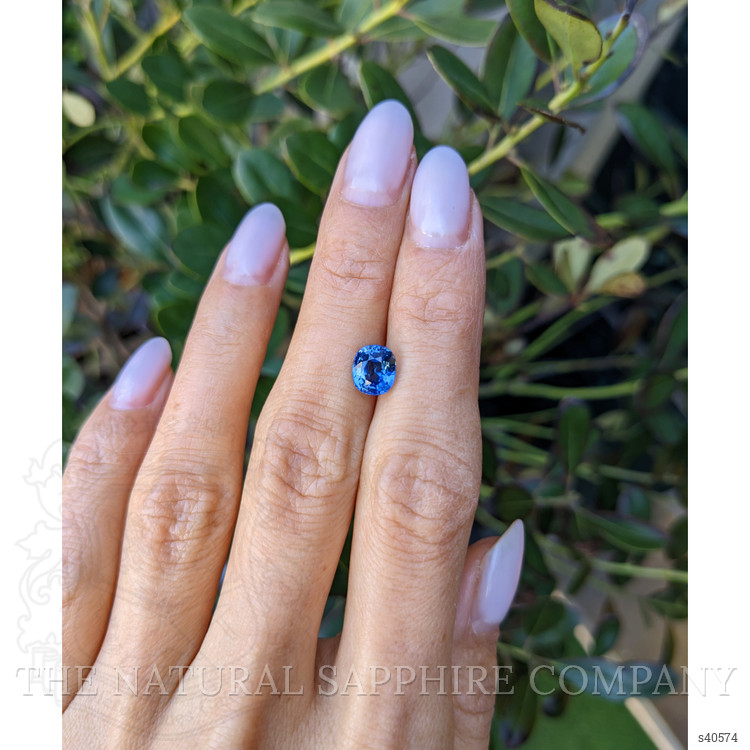 2.08 Ct. Blue Sapphire from Ceylon (Sri Lanka)