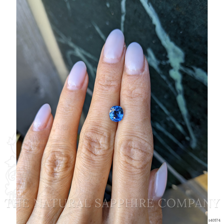 2.08 Ct. Blue Sapphire from Ceylon (Sri Lanka)