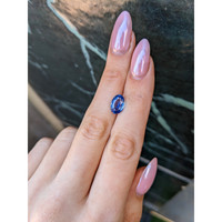 2.96 Ct. Blue Sapphire from Ceylon (Sri Lanka) Life Style