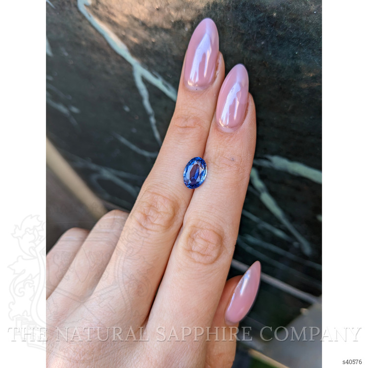 2.96 Ct. Blue Sapphire from Ceylon (Sri Lanka)