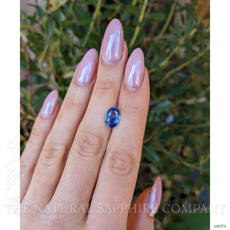 2.96 Ct. Blue Sapphire from Ceylon (Sri Lanka)
