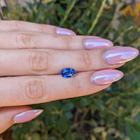 2.28 Ct. Blue Sapphire from Ceylon (Sri Lanka) Life Style