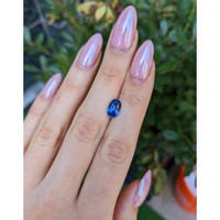 2.28 Ct. Blue Sapphire from Ceylon (Sri Lanka) Life Style