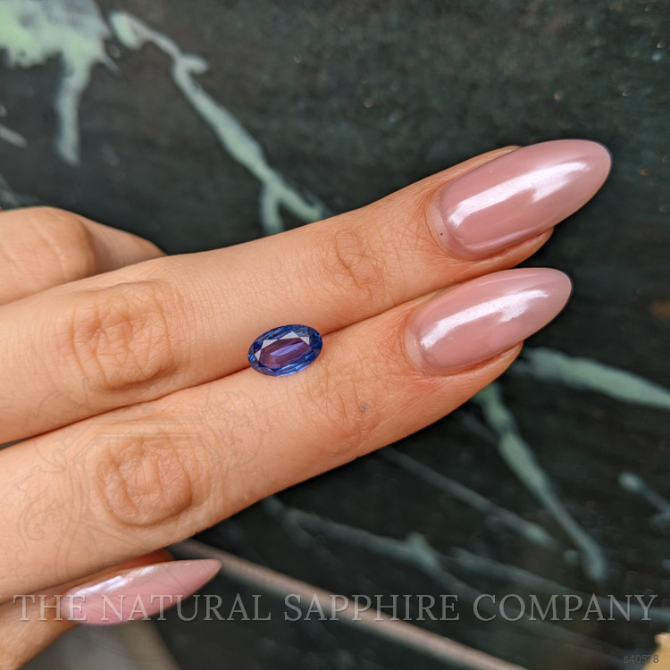 2.18 Ct. Blue Sapphire from Ceylon (Sri Lanka)