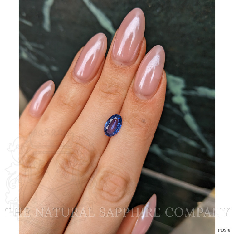 2.18 Ct. Blue Sapphire from Ceylon (Sri Lanka)
