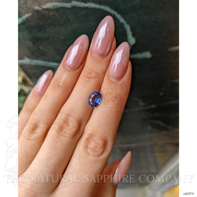 2.38 Ct. Blue Sapphire from Ceylon (Sri Lanka)