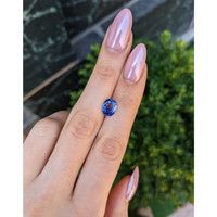 2.62 Ct. Blue Sapphire from Ceylon (Sri Lanka) Life Style