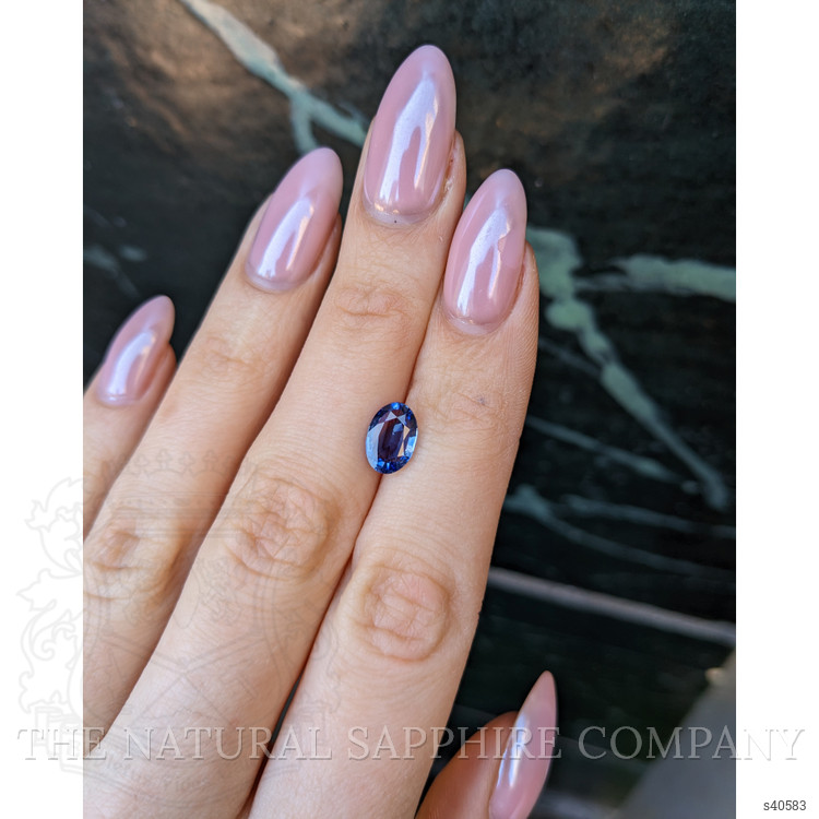 2.11 Ct. Blue Sapphire from Ceylon (Sri Lanka)