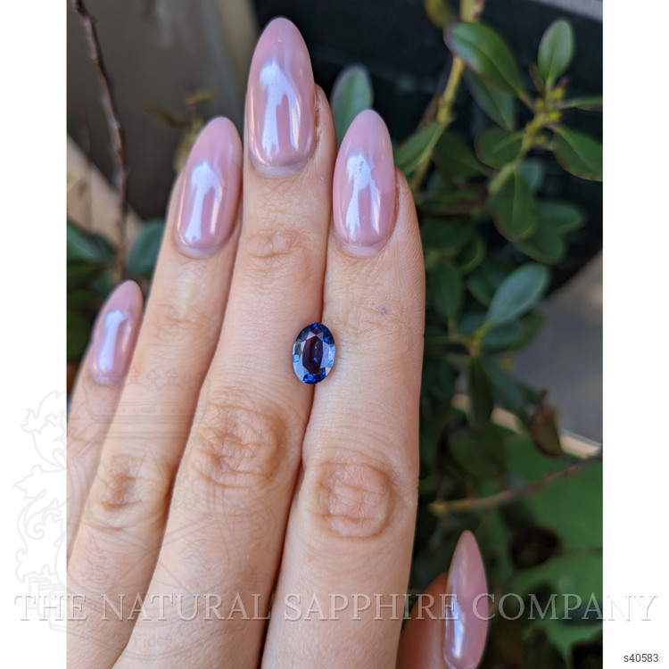 2.11 Ct. Blue Sapphire from Ceylon (Sri Lanka)