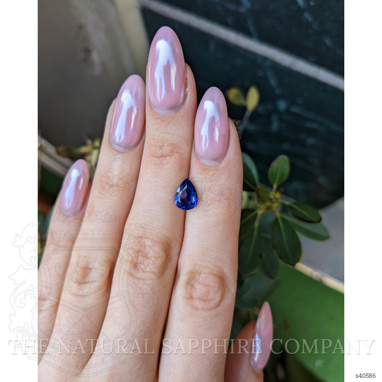 2.06 Ct. Blue Sapphire from Ceylon (Sri Lanka)