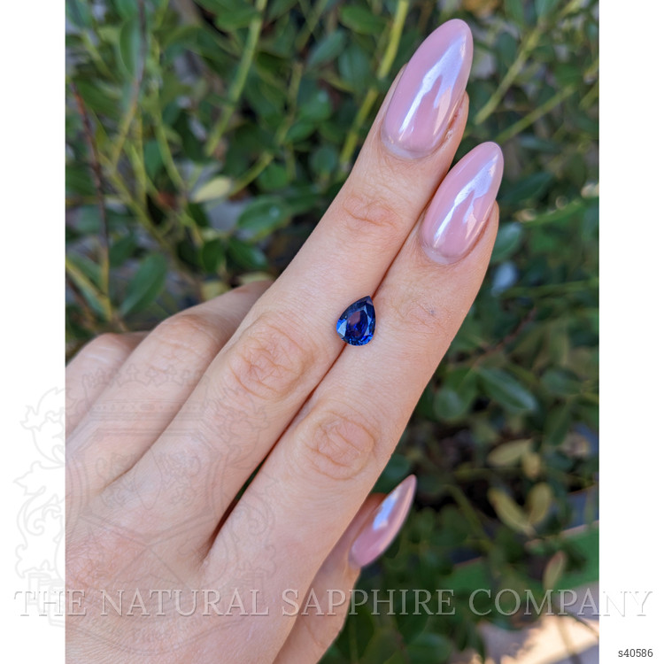 2.06 Ct. Blue Sapphire from Ceylon (Sri Lanka)