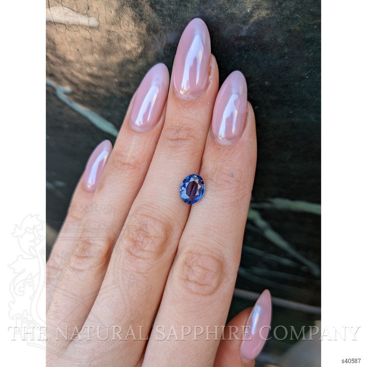 2.14 Ct. Blue Sapphire from Ceylon (Sri Lanka)