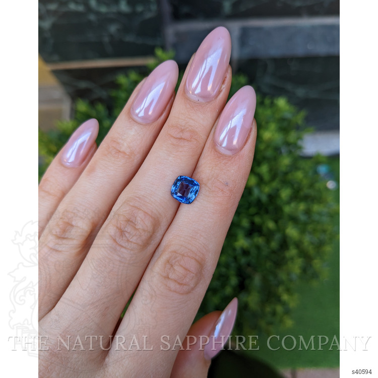 2.45 Ct. Blue Sapphire from Ceylon (Sri Lanka)