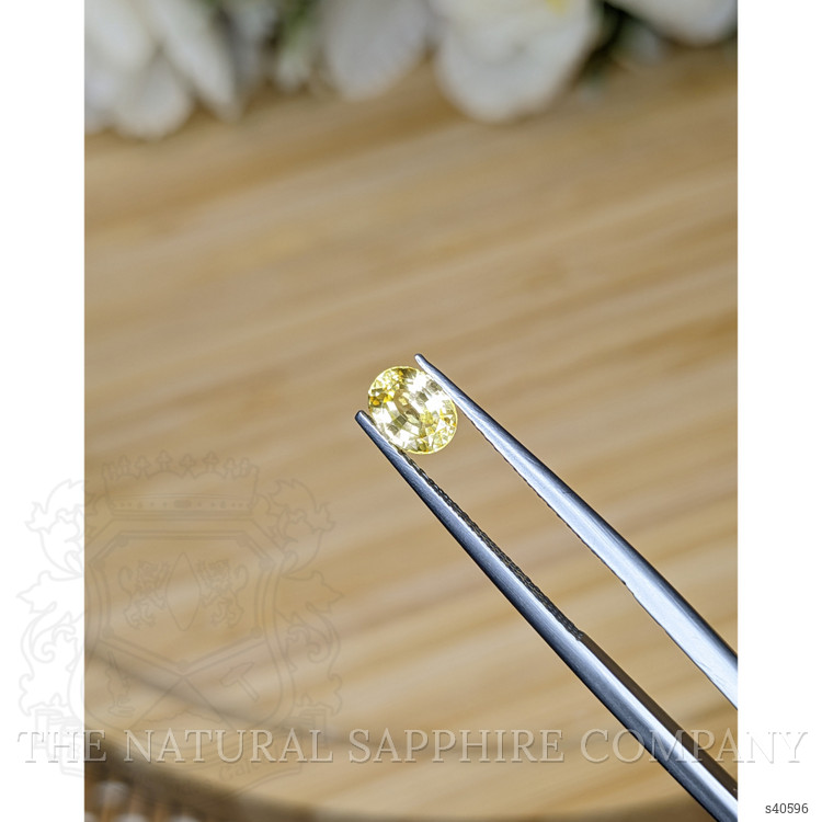 0.78 Ct. Yellow Sapphire from Ceylon (Sri Lanka)
