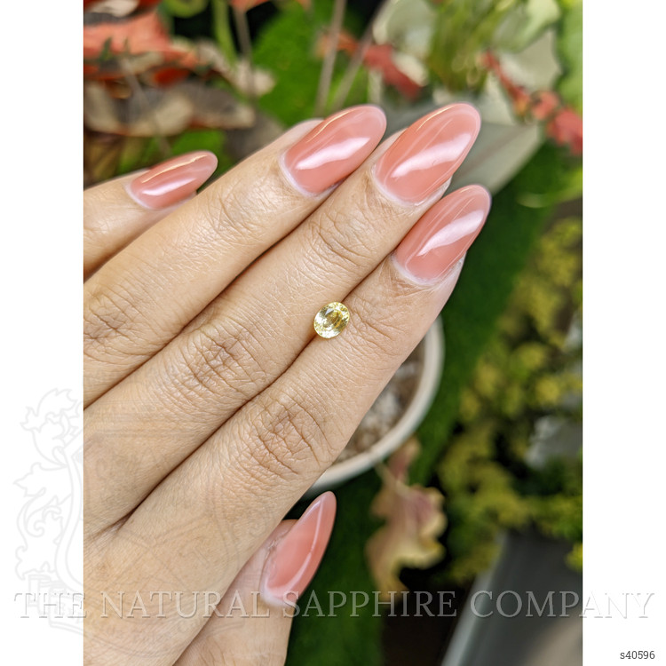 0.78 Ct. Yellow Sapphire from Ceylon (Sri Lanka)
