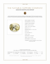 1.37 Ct. Yellow Sapphire from Ceylon (Sri Lanka) Scan Report