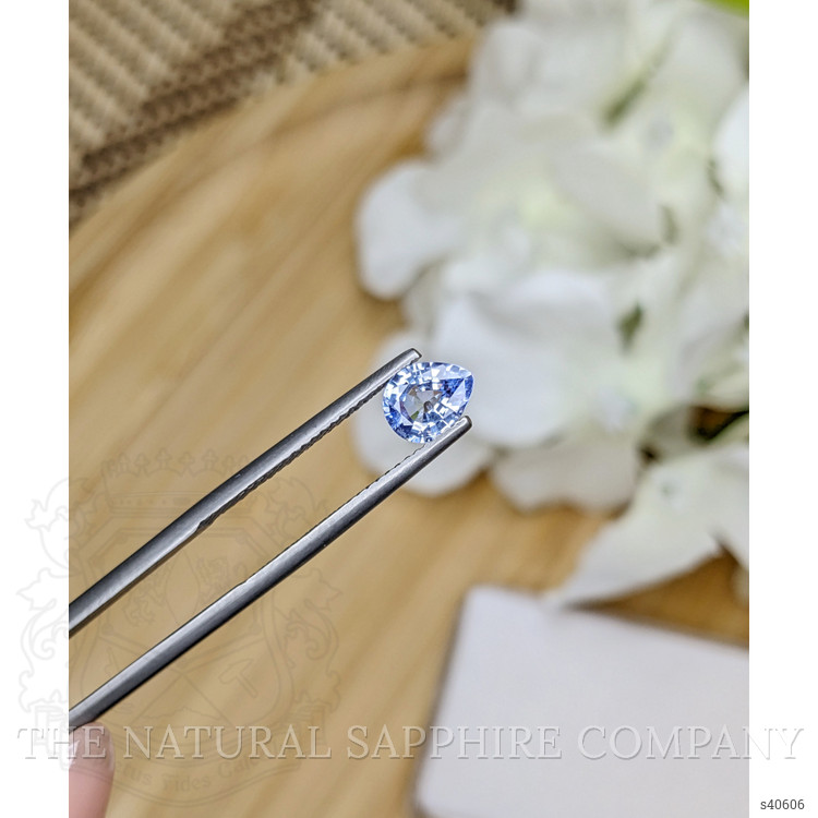 0.77 Ct. Blue Sapphire from Ceylon (Sri Lanka)