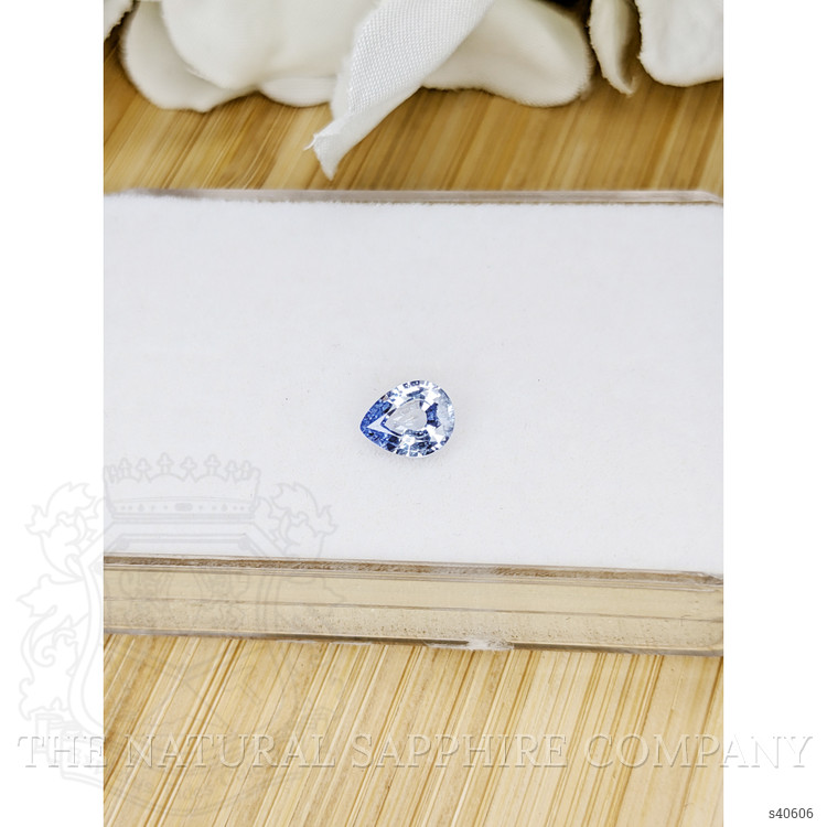 0.77 Ct. Blue Sapphire from Ceylon (Sri Lanka)