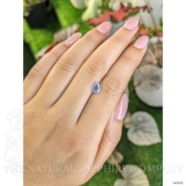 0.77 Ct. Blue Sapphire from Ceylon (Sri Lanka)