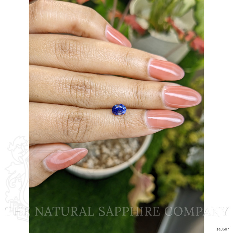 1.44 Ct. Blue Sapphire from Ceylon (Sri Lanka)