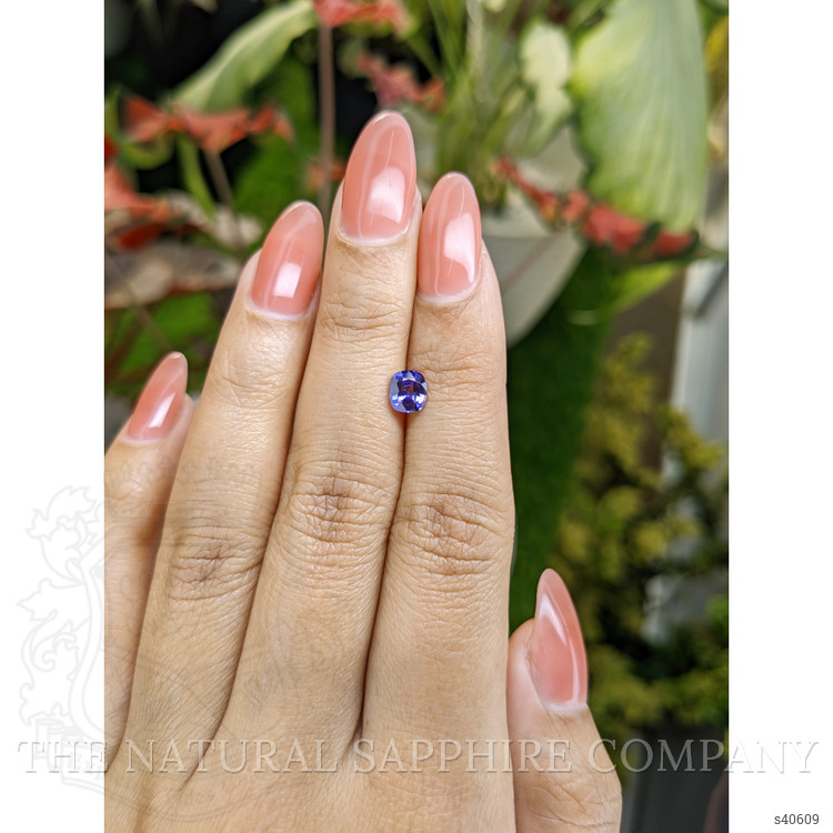 0.81 Ct. Violet Sapphire from Ceylon (Sri Lanka)