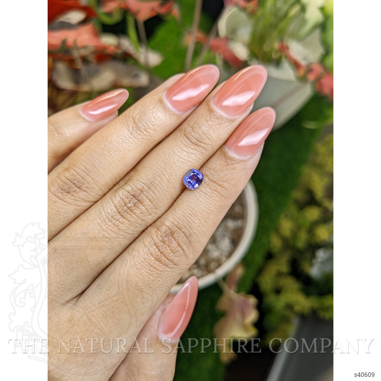 0.81 Ct. Violet Sapphire from Ceylon (Sri Lanka)