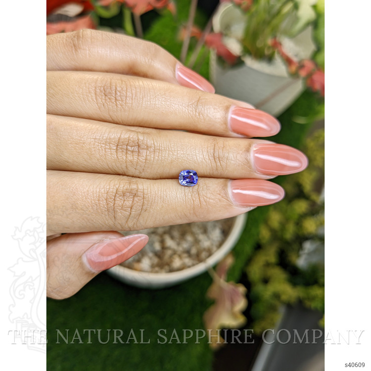 0.81 Ct. Violet Sapphire from Ceylon (Sri Lanka)