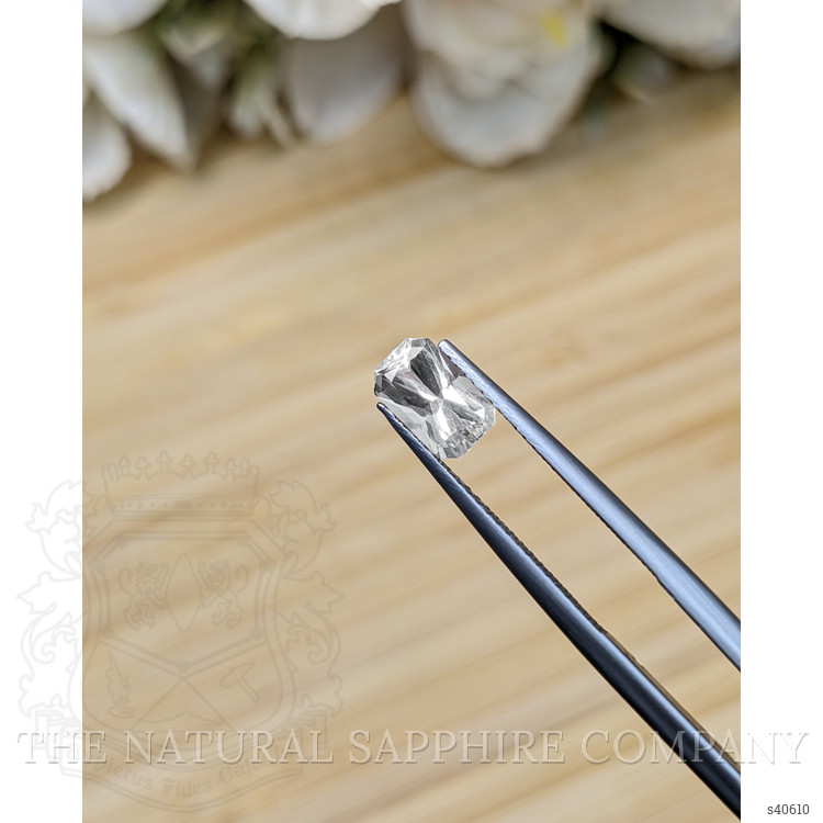 1.42 Ct. White Sapphire from Ceylon (Sri Lanka)