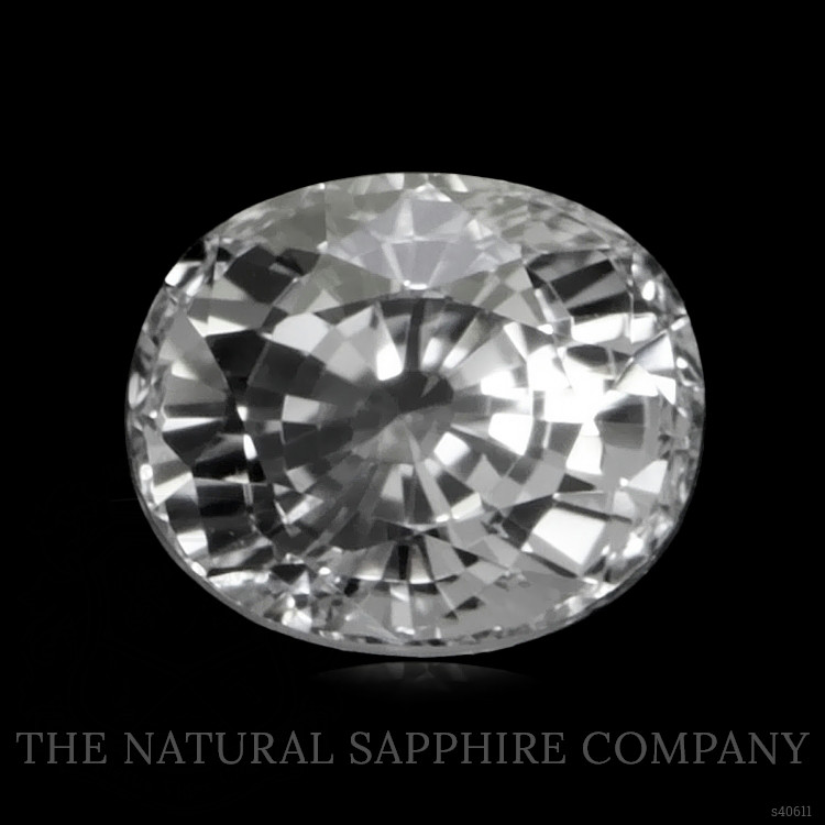 0.82 Ct. White Sapphire from Ceylon (Sri Lanka)