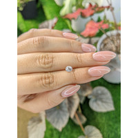 0.82 Ct. White Sapphire from Ceylon (Sri Lanka) Life Style