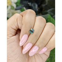 1.16 Ct. Bluish Green Sapphire from Madagascar Life Style