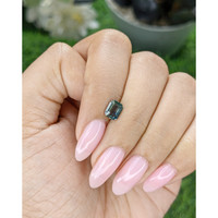 1.08 Ct. Bluish Green Sapphire from Madagascar Life Style