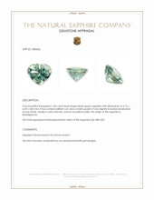 1.00 Ct. Bluish Green Sapphire from Madagascar Appraisal