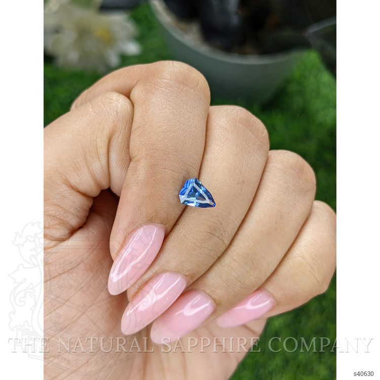 1.04 Ct. Blue Sapphire from Ceylon (Sri Lanka)