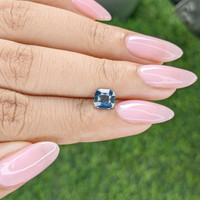 1.20 Ct. Bluish Green Sapphire from Madagascar Life Style