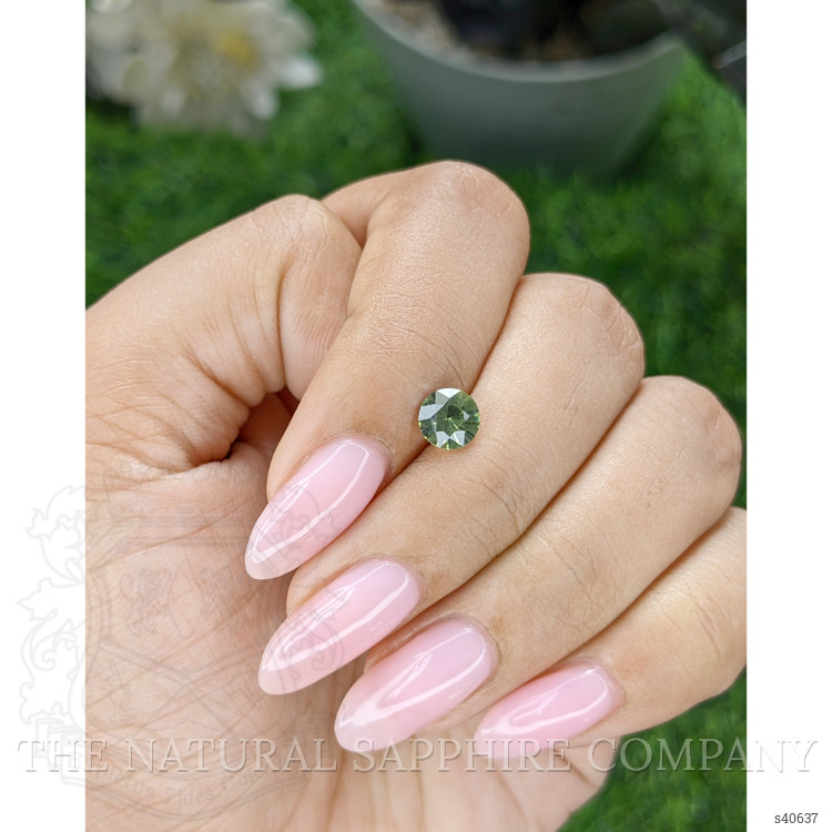 1.00 Ct. Yellowish Green Sapphire from Madagascar