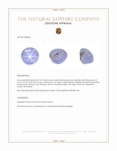 9.49 Ct. Bluish Purple Star Sapphire from Ceylon (Sri Lanka) Appraisal