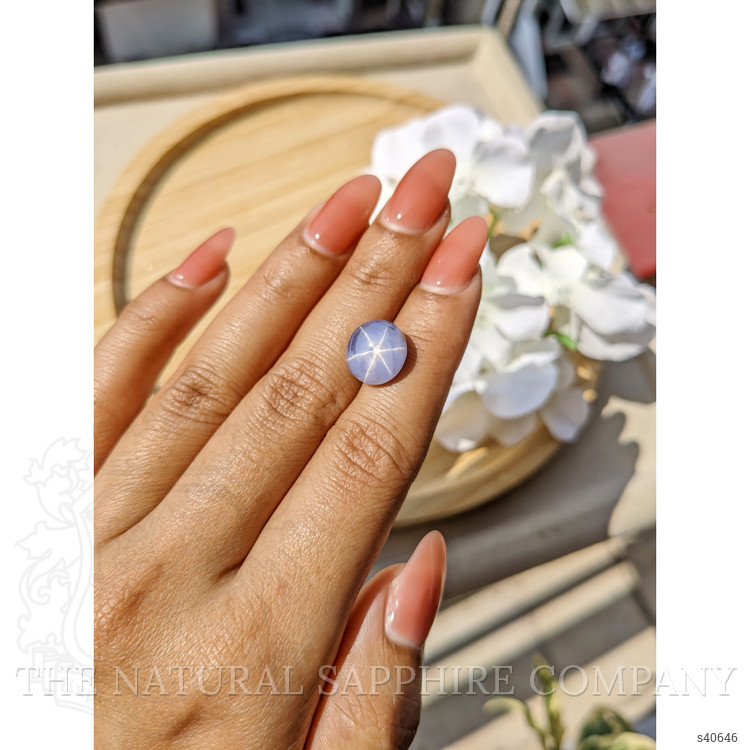 9.49 Ct. Bluish Purple Star Sapphire from Ceylon (Sri Lanka)