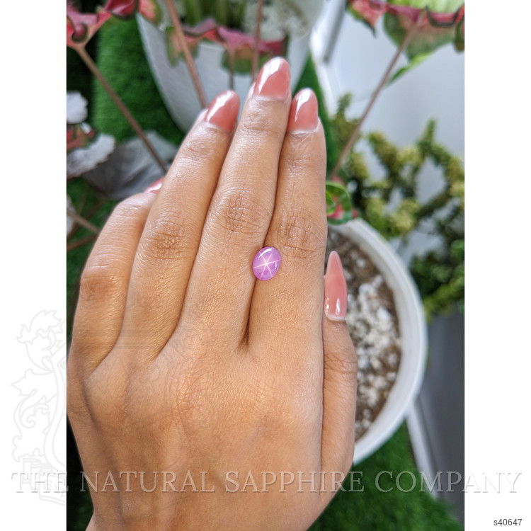 2.58 Ct. Purplish Pink Star Sapphire from Ceylon (Sri Lanka)