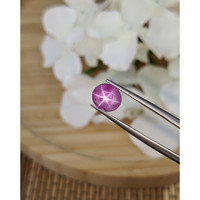 2.23 Ct. Purplish Pink Star Sapphire from Ceylon (Sri Lanka) Life Style