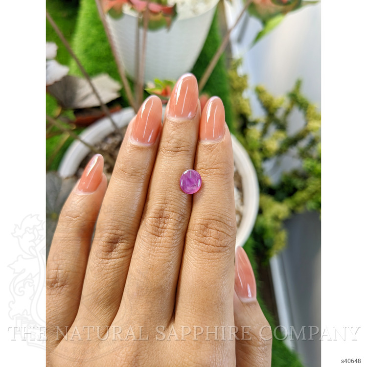 2.23 Ct. Purplish Pink Star Sapphire from Ceylon (Sri Lanka)