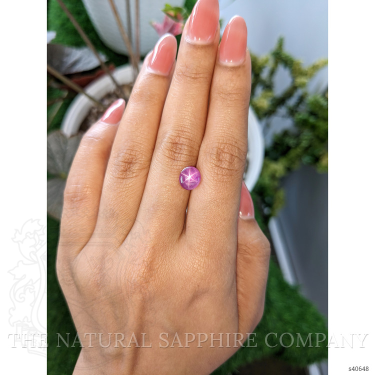 2.23 Ct. Purplish Pink Star Sapphire from Ceylon (Sri Lanka)