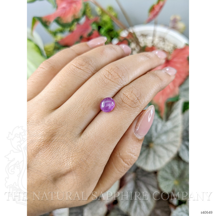 3.02 Ct. Pinkish Purple Star Sapphire from Ceylon (Sri Lanka)